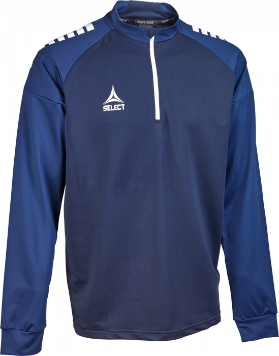 Select - Spain V25 Half-Zip Training Jacket - Granatowy & biały